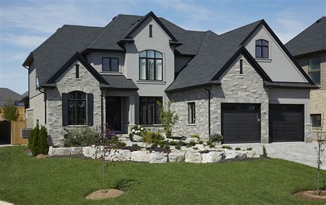 grey and black house exterior.